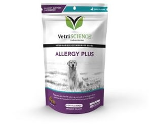 VetriScience Allergy Plus Immune Supplement for Dogs, Chew, Duck Flavor 60 Count